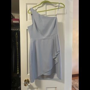 BCBGMAXAZRIA One Shoulder Satin Cocktail Dress